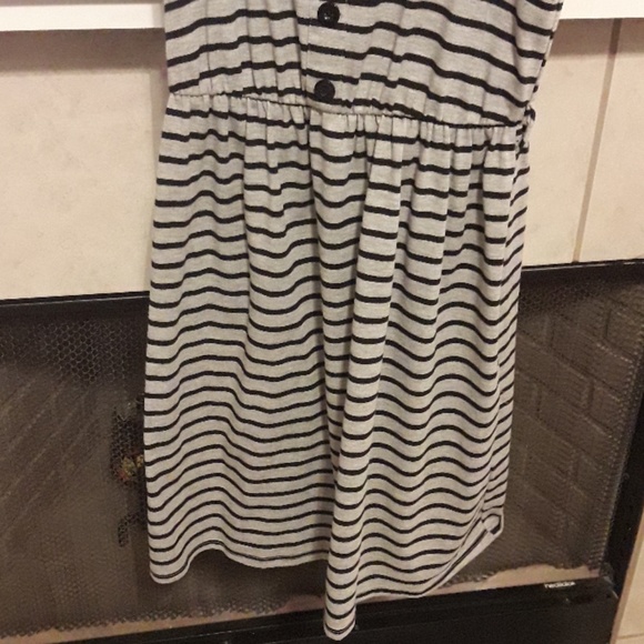 Gray & Black Striped Papaya Dress Size Small - Picture 3 of 6